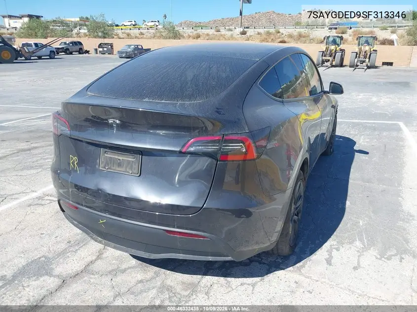 2025 TESLA MODEL Y VIN 7SAYGDED9SF313346 — фото 4