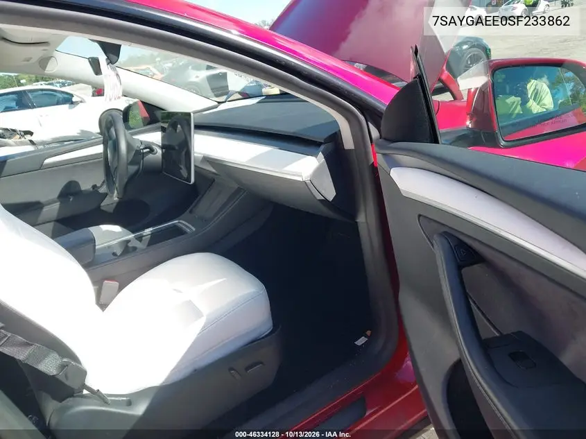 2025 TESLA MODEL Y VIN 7SAYGAEE0SF233862 — фото 5