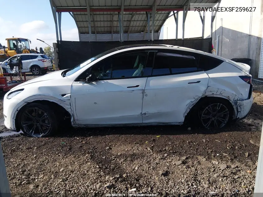 2025 TESLA MODEL Y VIN 7SAYGAEEXSF259627 — фото 14