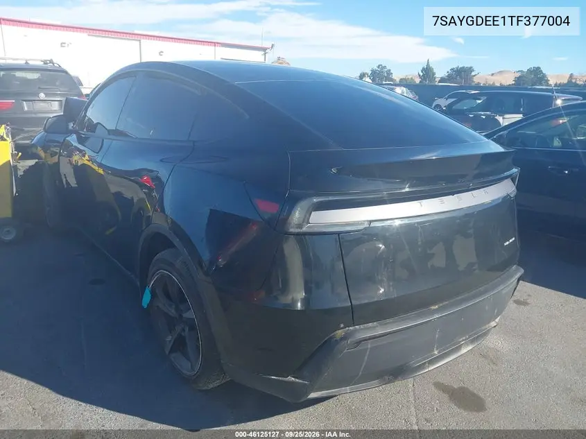 2026 TESLA MODEL Y VIN 7SAYGDEE1TF377004 — фото 3