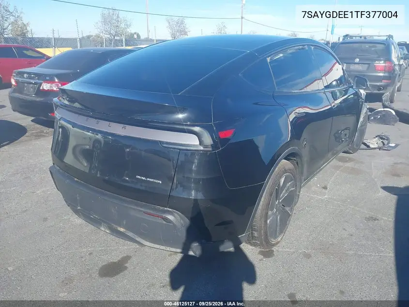2026 TESLA MODEL Y VIN 7SAYGDEE1TF377004 — фото 4