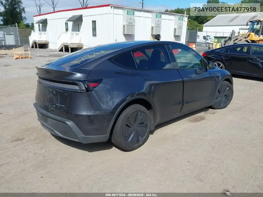 2026 TESLA MODEL Y VIN 7SAYGDEE5TA477958 — фото 4
