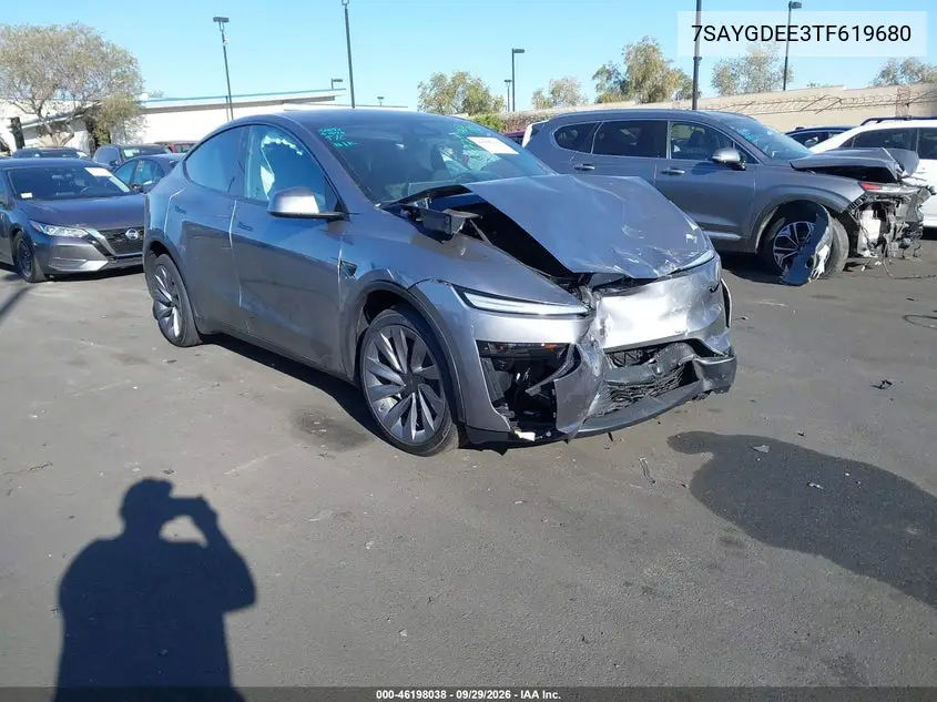 TESLA MODEL Y 2026, VIN 7SAYGDEE3TF619680