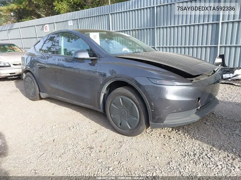 TESLA MODEL Y 2026, VIN 7SAYGDEDXTA592336