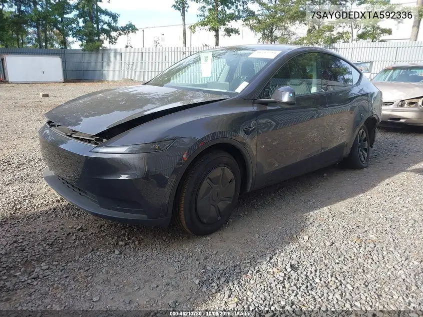 2026 TESLA MODEL Y VIN 7SAYGDEDXTA592336 — фото 2