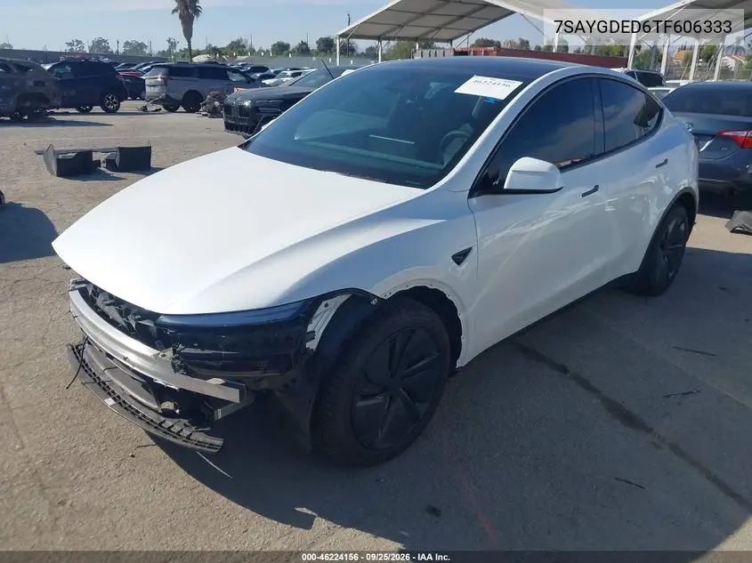 2026 TESLA MODEL Y VIN 7SAYGDED6TF606333 — фото 2