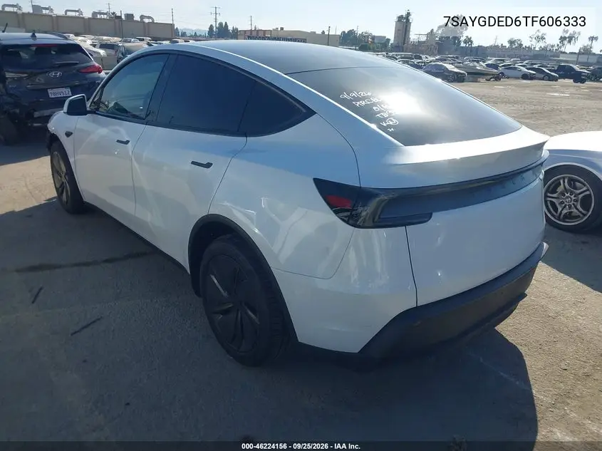 2026 TESLA MODEL Y VIN 7SAYGDED6TF606333 — фото 3
