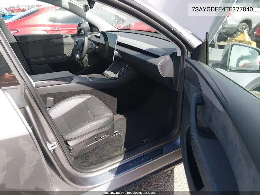 2026 TESLA MODEL Y VIN 7SAYGDEE4TF377840 — фото 5