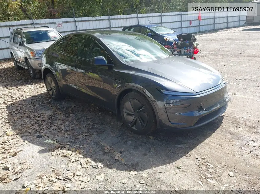 TESLA MODEL Y 2026, VIN 7SAYGDED1TF695907