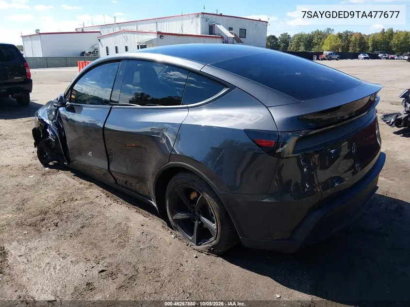 2026 TESLA MODEL Y VIN 7SAYGDED9TA477677 — фото 3