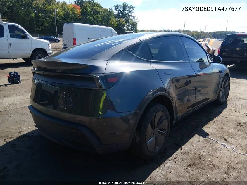2026 TESLA MODEL Y VIN 7SAYGDED9TA477677 — фото 4