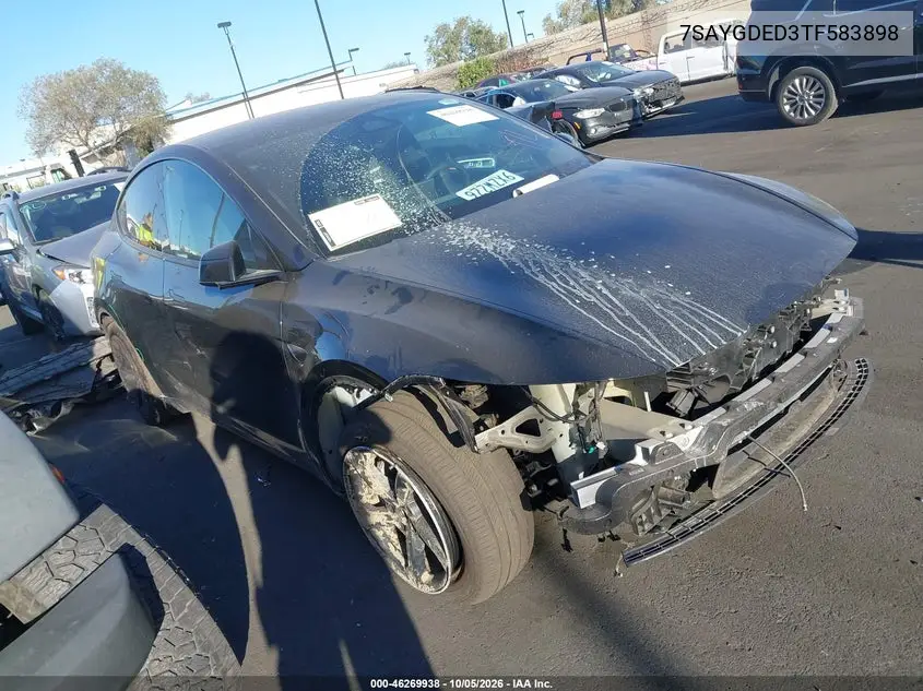 TESLA MODEL Y 2026, VIN 7SAYGDED3TF583898