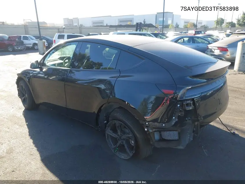 2026 TESLA MODEL Y VIN 7SAYGDED3TF583898 — фото 3