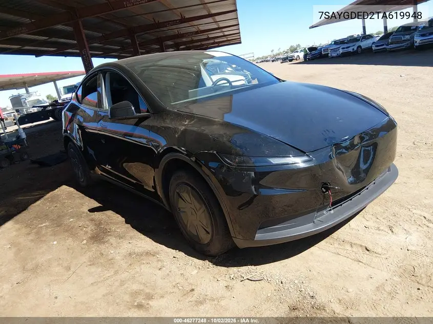 TESLA MODEL Y 2026, VIN 7SAYGDED2TA619948