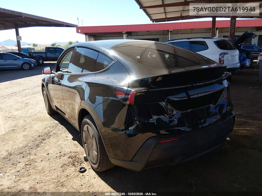 2026 TESLA MODEL Y VIN 7SAYGDED2TA619948 — фото 3