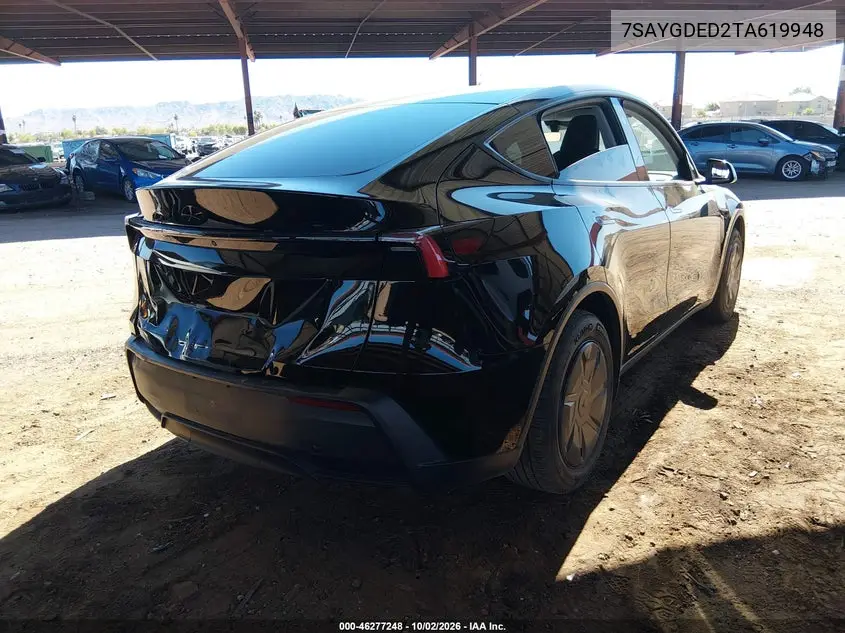 2026 TESLA MODEL Y VIN 7SAYGDED2TA619948 — фото 4