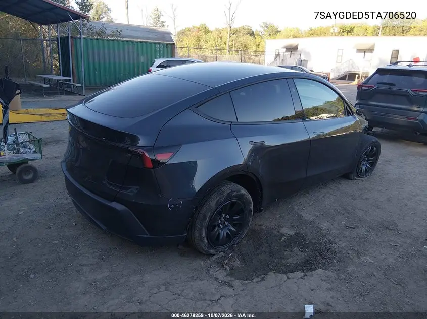 2026 TESLA MODEL Y VIN 7SAYGDED5TA706520 — фото 4
