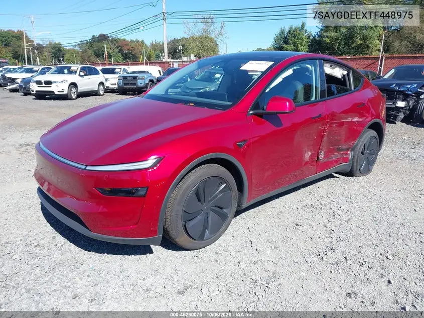 2026 TESLA MODEL Y VIN 7SAYGDEEXTF448975 — фото 2