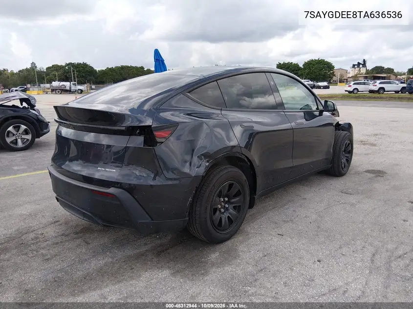 2026 TESLA MODEL Y VIN 7SAYGDEE8TA636536 — фото 4