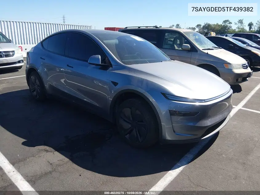 TESLA MODEL Y 2026, VIN 7SAYGDED5TF439382