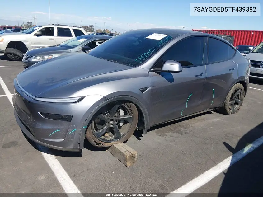 2026 TESLA MODEL Y VIN 7SAYGDED5TF439382 — фото 2