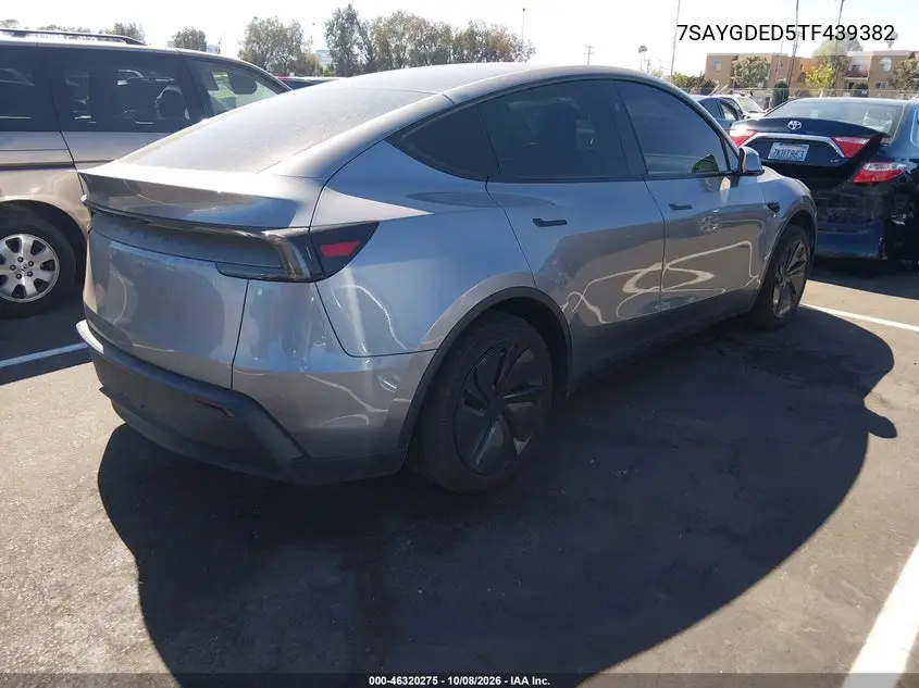 2026 TESLA MODEL Y VIN 7SAYGDED5TF439382 — фото 4