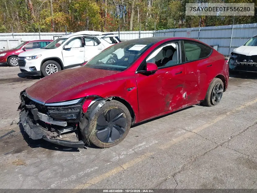 2026 TESLA MODEL Y VIN 7SAYGDEE0TF556280 — фото 2