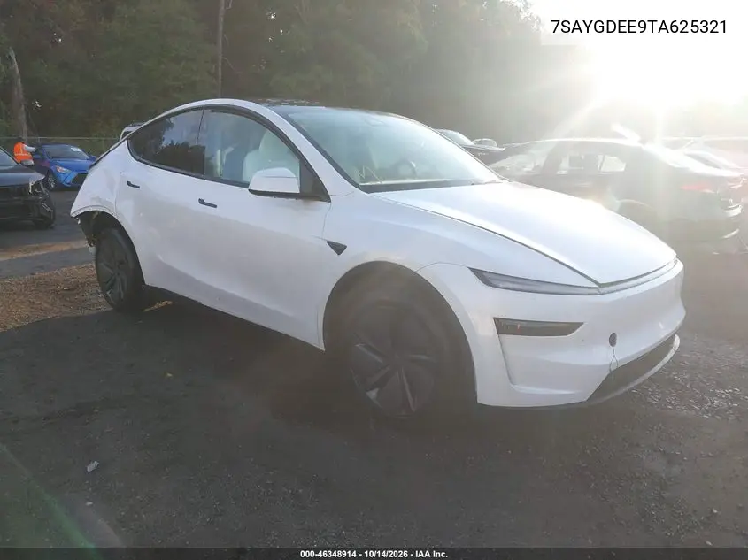 TESLA MODEL Y 2026, VIN 7SAYGDEE9TA625321
