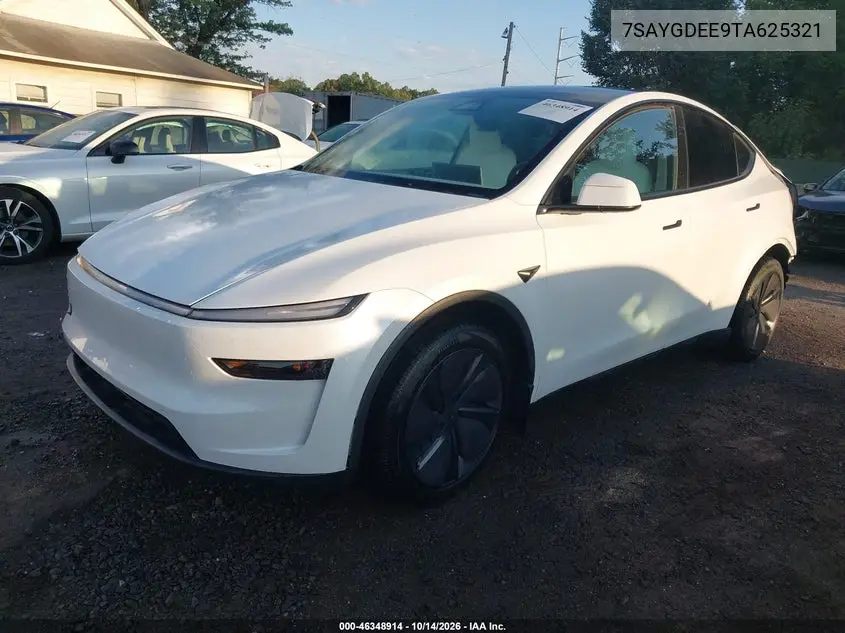 2026 TESLA MODEL Y VIN 7SAYGDEE9TA625321 — фото 2