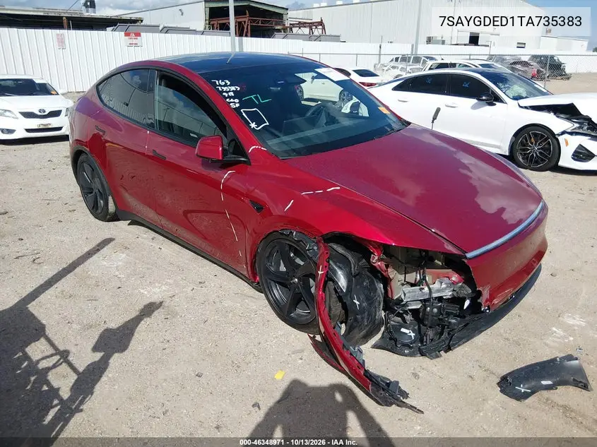 TESLA MODEL Y 2026, VIN 7SAYGDED1TA735383