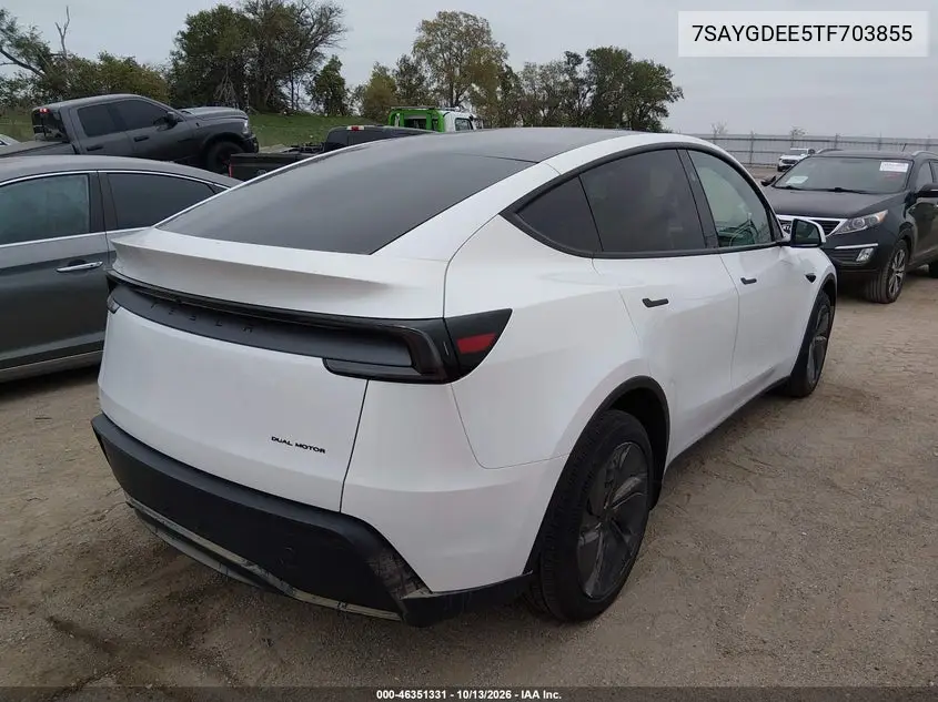 2026 TESLA MODEL Y VIN 7SAYGDEE5TF703855 — фото 4