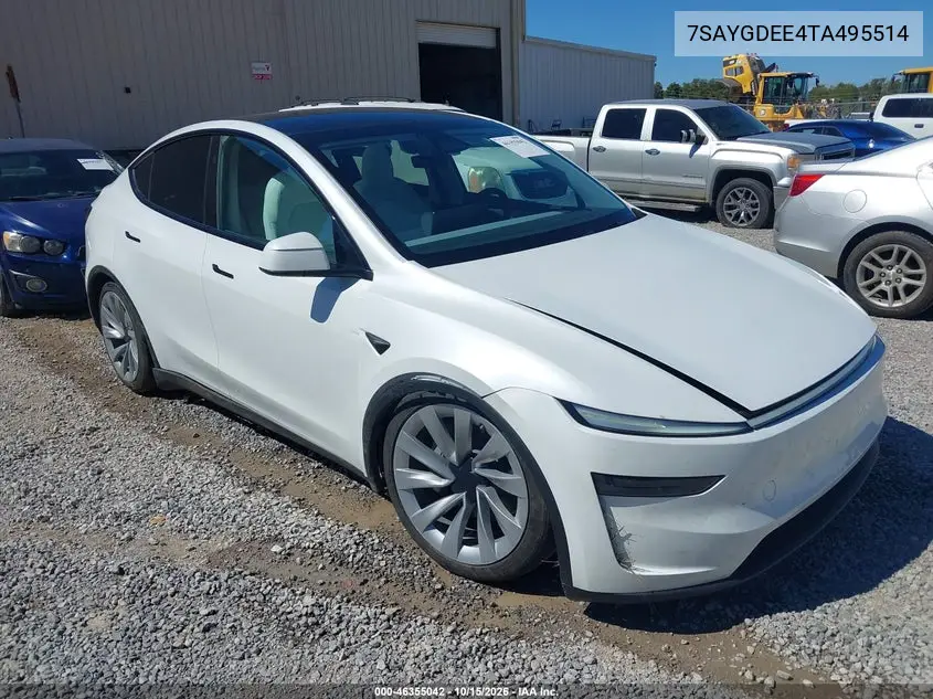 TESLA MODEL Y 2026, VIN 7SAYGDEE4TA495514