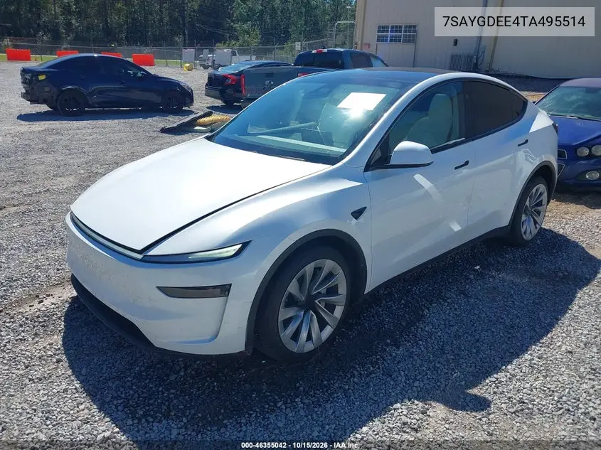 2026 TESLA MODEL Y VIN 7SAYGDEE4TA495514 — фото 2