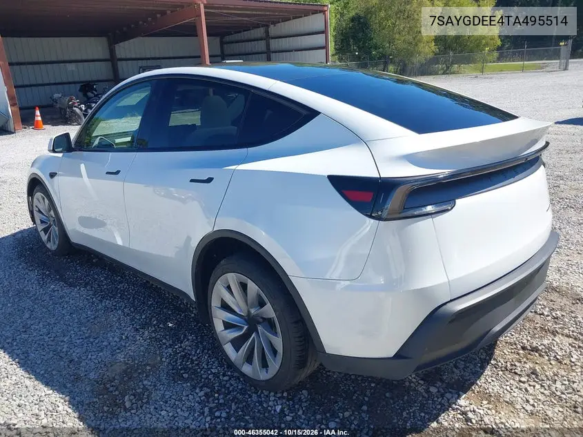 2026 TESLA MODEL Y VIN 7SAYGDEE4TA495514 — фото 3