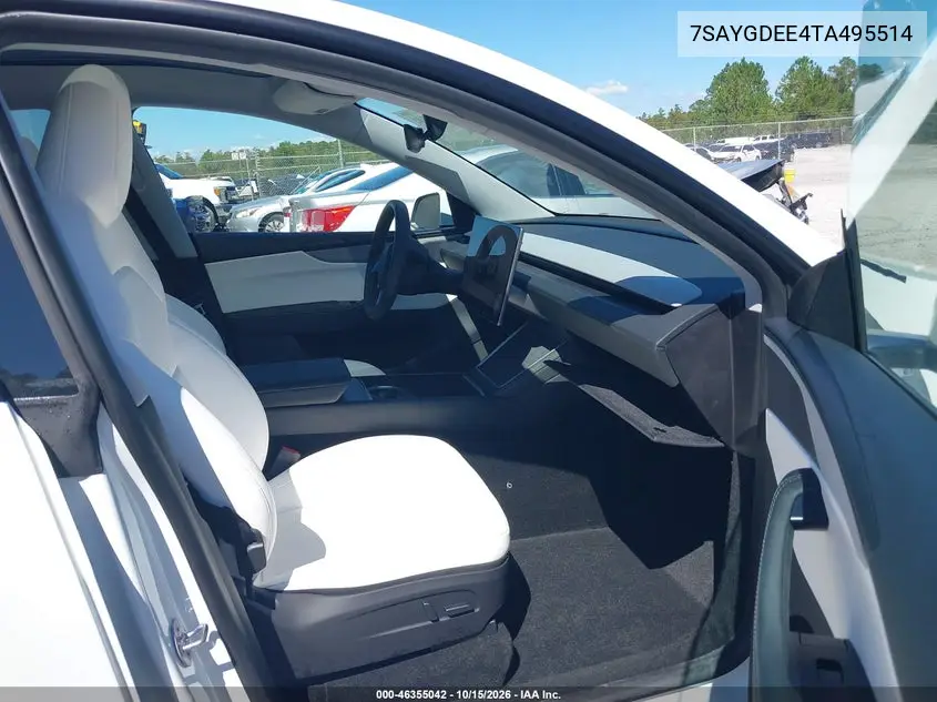 2026 TESLA MODEL Y VIN 7SAYGDEE4TA495514 — фото 5