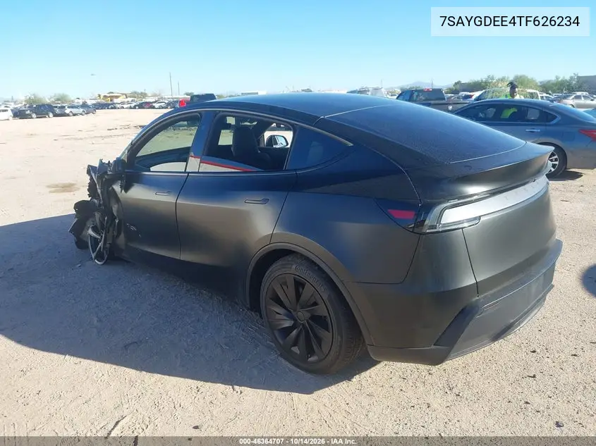 2026 TESLA MODEL Y VIN 7SAYGDEE4TF626234 — фото 3