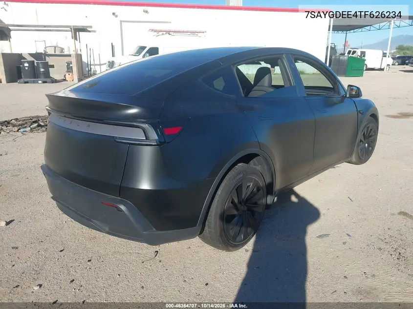 2026 TESLA MODEL Y VIN 7SAYGDEE4TF626234 — фото 4