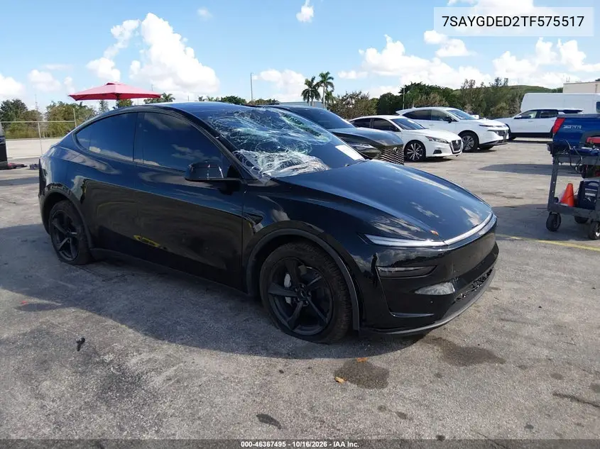 TESLA MODEL Y 2026, VIN 7SAYGDED2TF575517