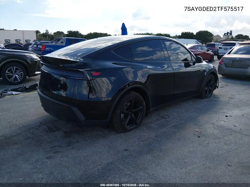 2026 TESLA MODEL Y VIN 7SAYGDED2TF575517 — фото 4
