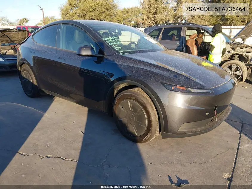 TESLA MODEL Y 2026, VIN 7SAYGDEE5TA736464