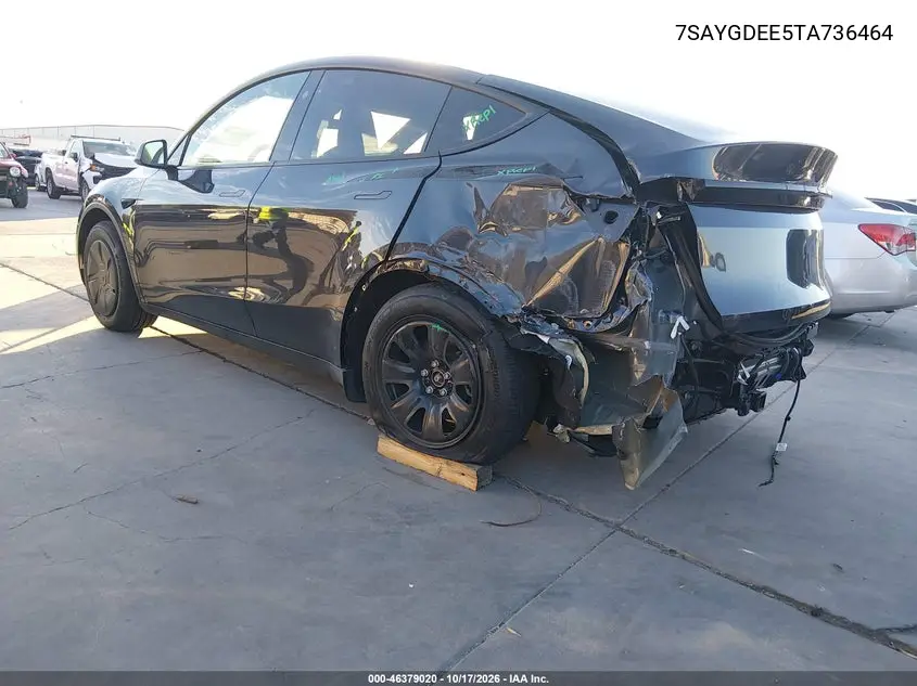 2026 TESLA MODEL Y VIN 7SAYGDEE5TA736464 — фото 3