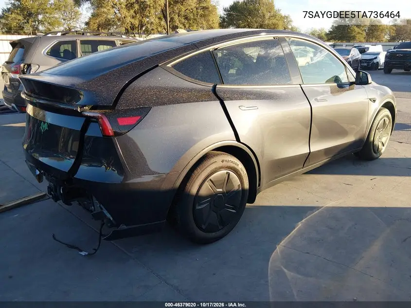 2026 TESLA MODEL Y VIN 7SAYGDEE5TA736464 — фото 4