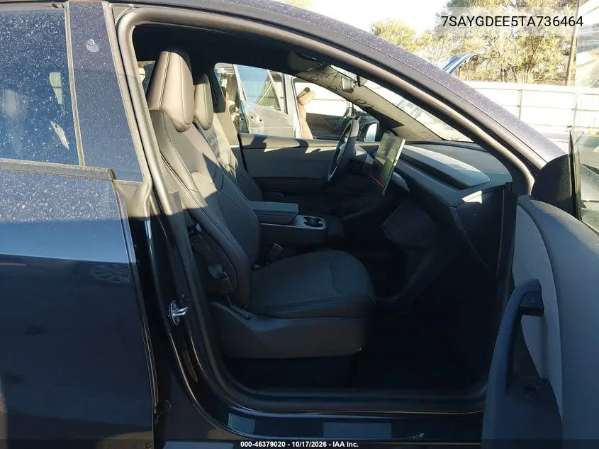 2026 TESLA MODEL Y VIN 7SAYGDEE5TA736464 — фото 5