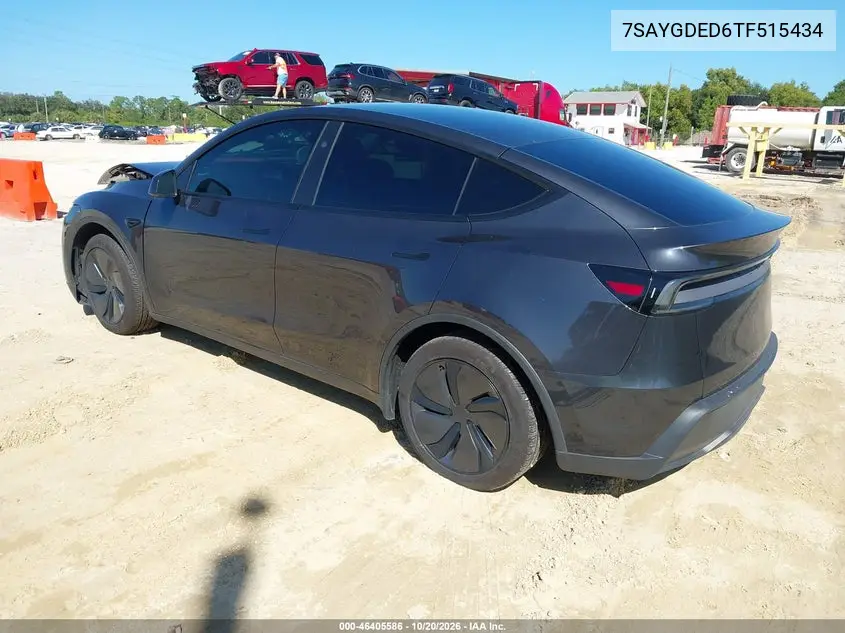 2026 TESLA MODEL Y VIN 7SAYGDED6TF515434 — фото 3
