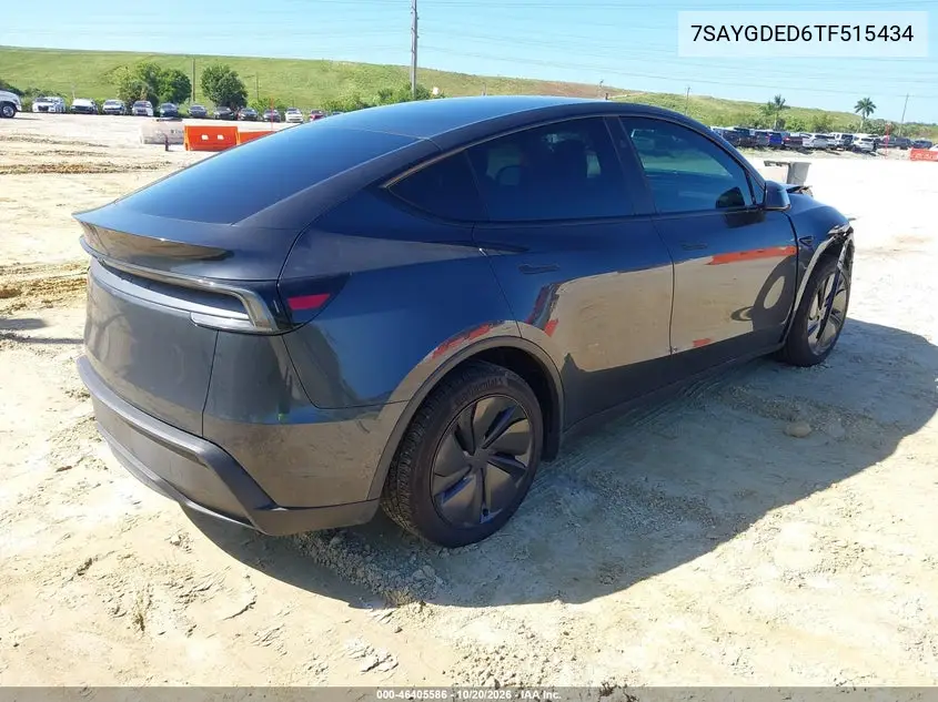 2026 TESLA MODEL Y VIN 7SAYGDED6TF515434 — фото 4