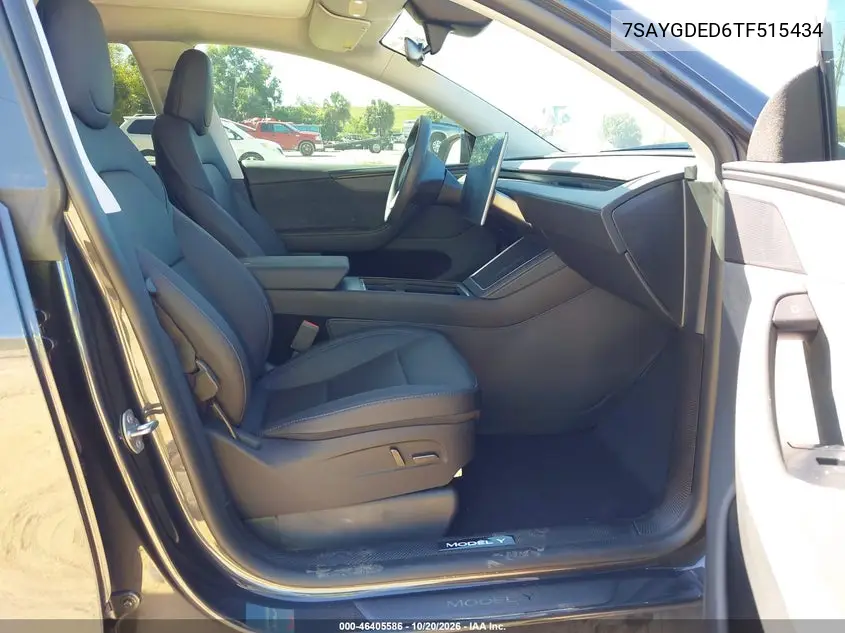 2026 TESLA MODEL Y VIN 7SAYGDED6TF515434 — фото 5