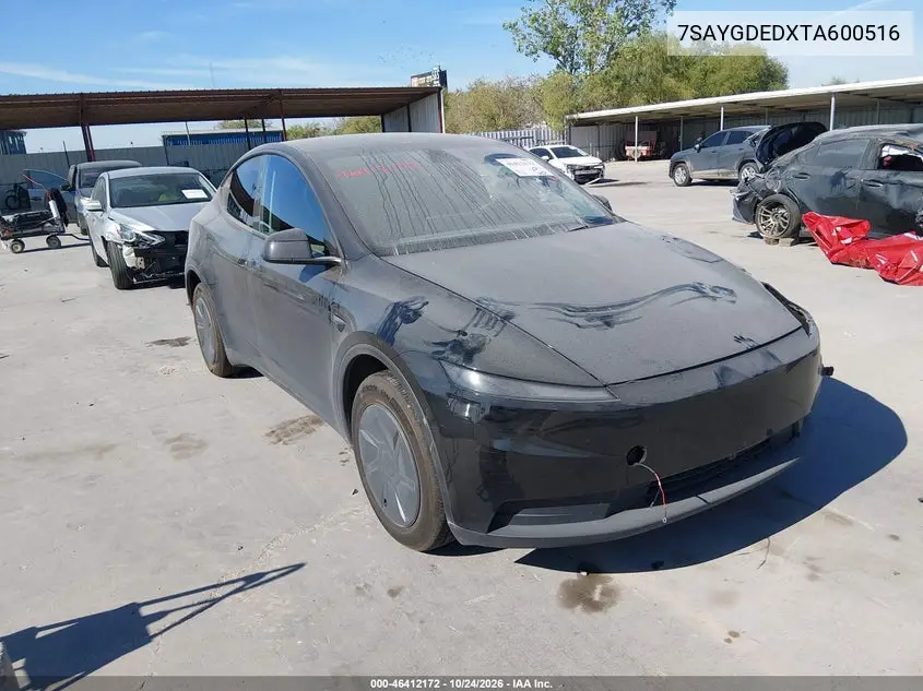 TESLA MODEL Y 2026, VIN 7SAYGDEDXTA600516