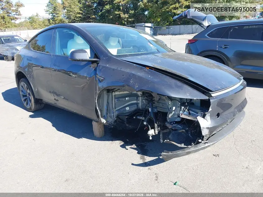 TESLA MODEL Y 2026, VIN 7SAYGDEE8TA695005