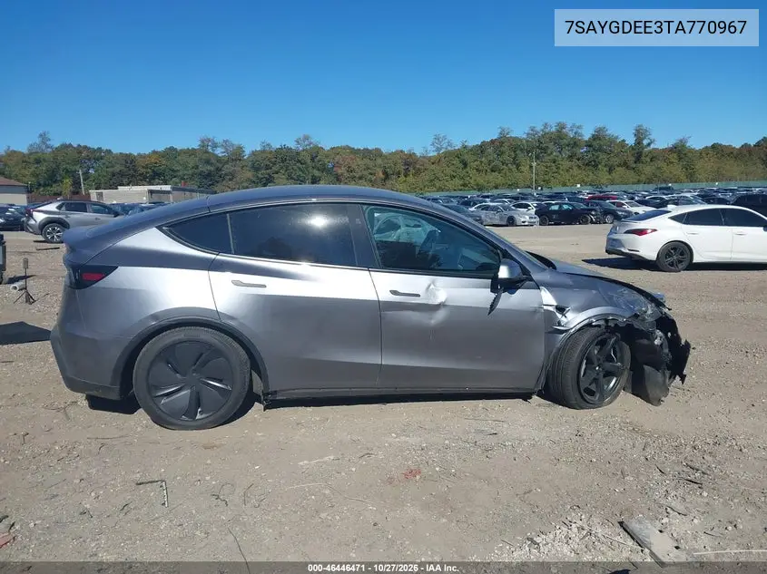 2026 TESLA MODEL Y VIN 7SAYGDEE3TA770967 — фото 12