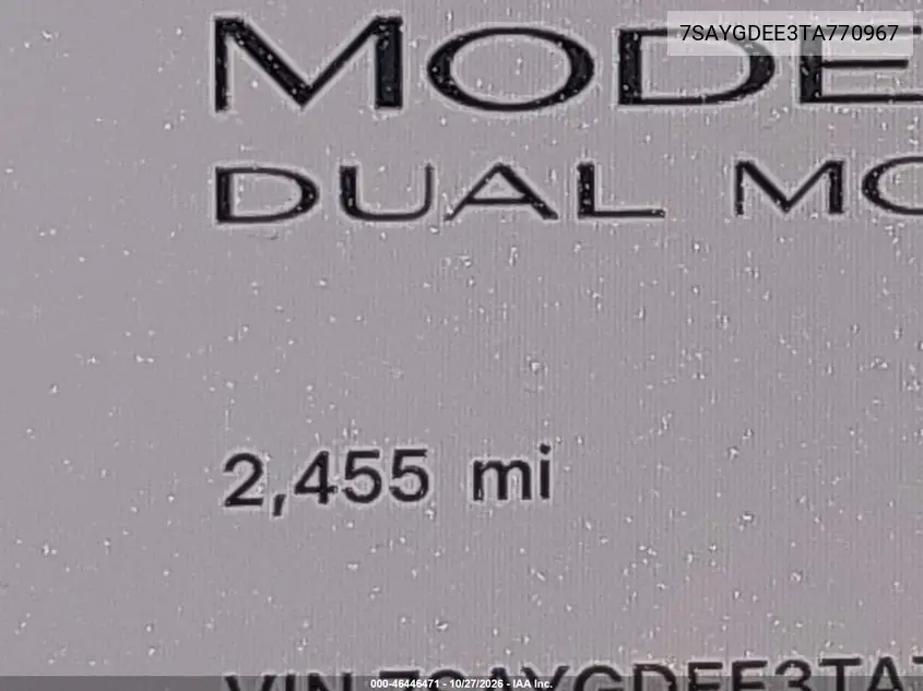 2026 TESLA MODEL Y VIN 7SAYGDEE3TA770967 — фото 14